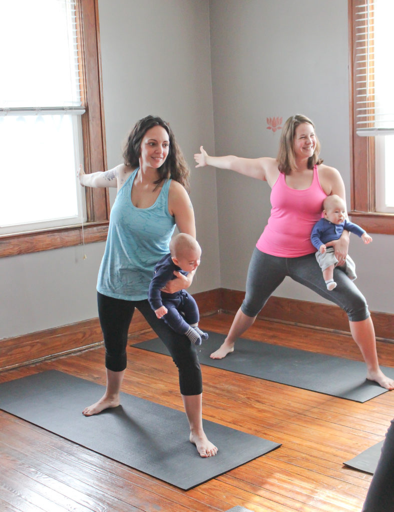 Baby Yoga: Yoga Poses You Can Do With Your Baby | Warrior 2 Pose | SpoiledYogi.com