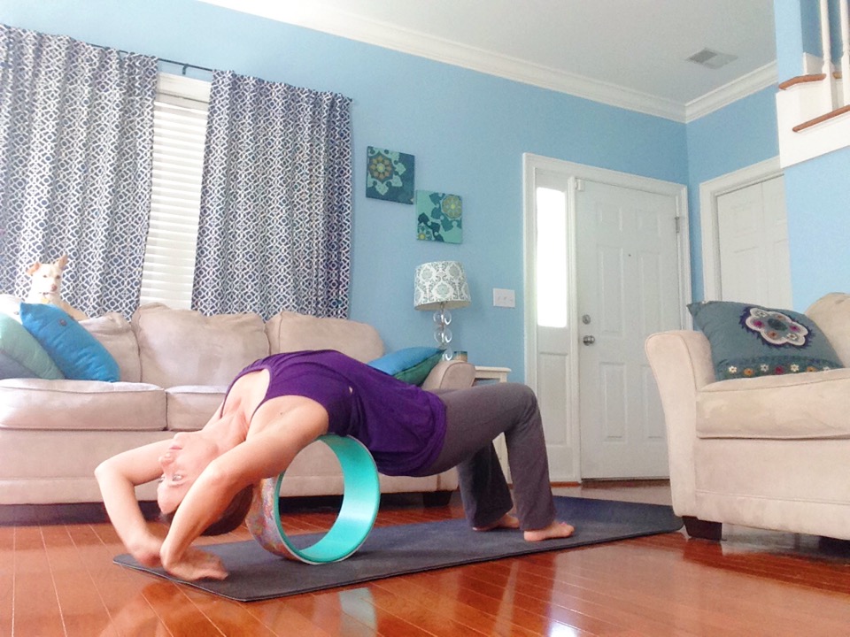 5 Gentle Yoga Poses You Can Practice With a Yoga Wheel | Rocking Backbend + Massage | YogiWheel Product Review | SpoiledYogi.com