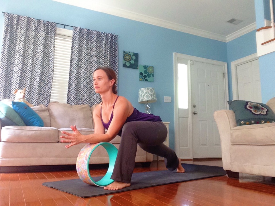 5 Gentle Yoga Poses You Can Practice With a Yoga Wheel | Rocking Lizard Pose | YogiWheel Product Review | SpoiledYogi.com